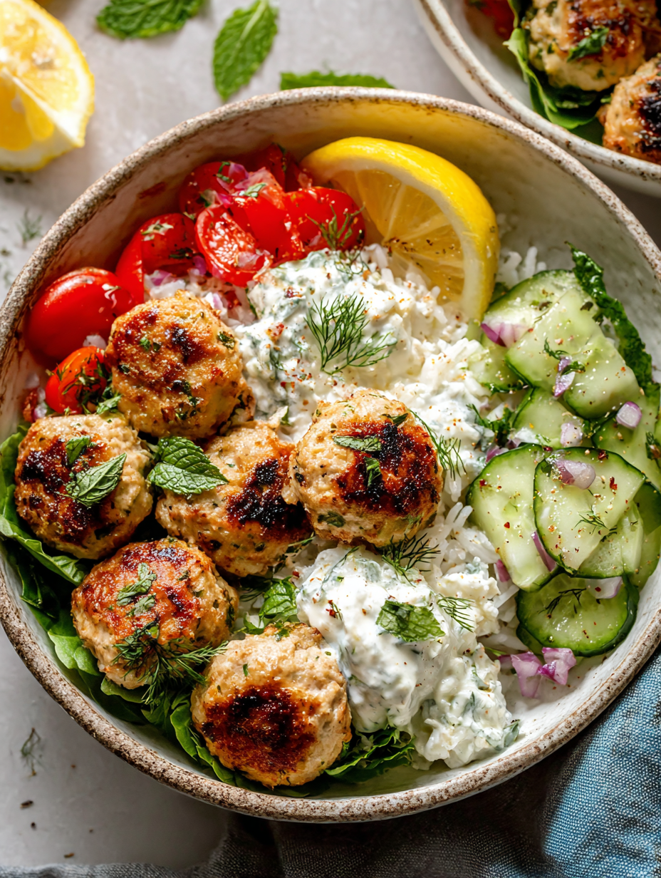 Greek Chicken Meatballs