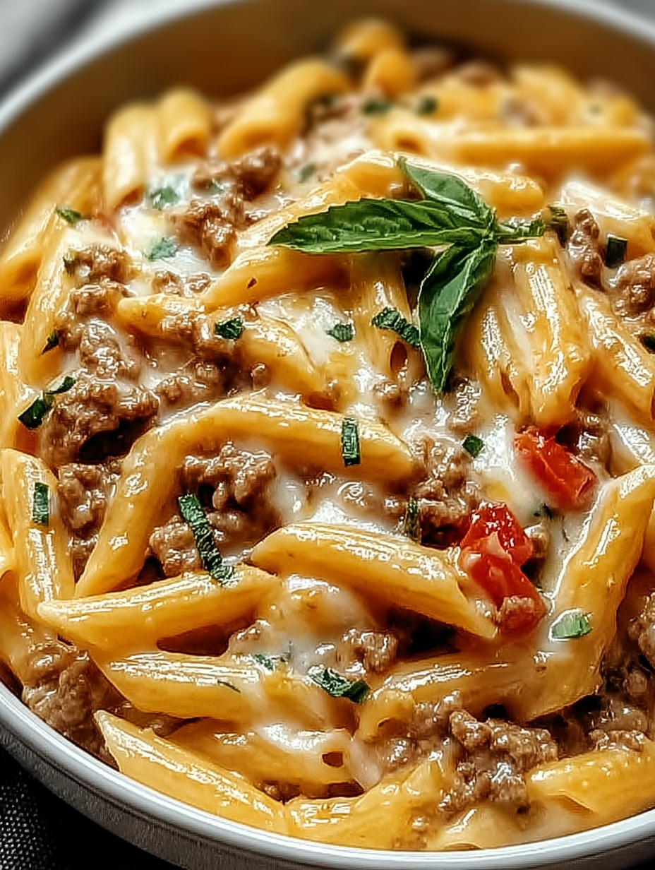 Rotel Pasta with Ground Beef