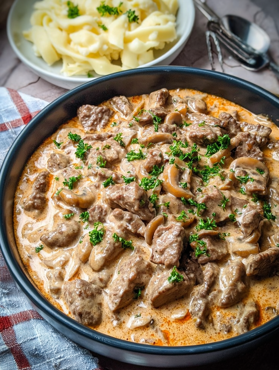 Beef Stroganoff (Low Carb)