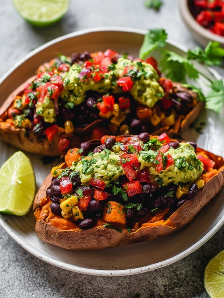 Black Bean Stuffed Sweet Potatoes