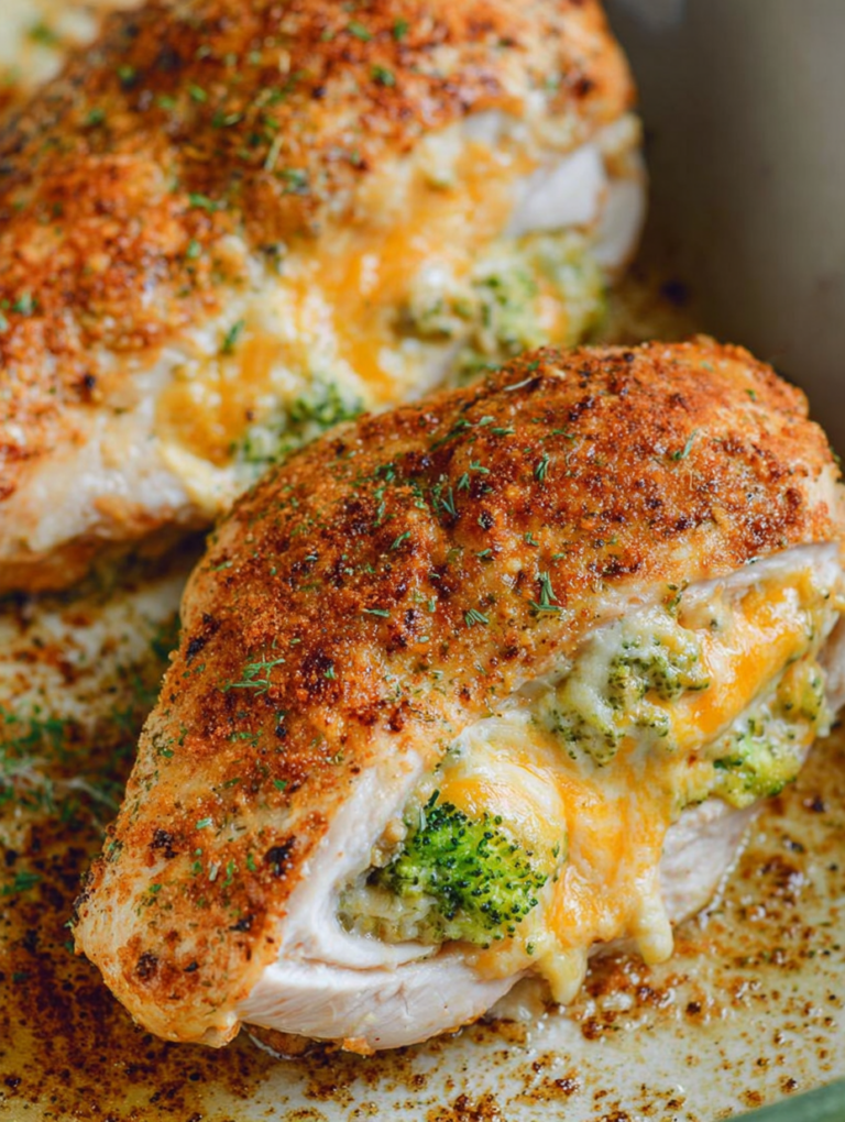 Broccoli Cheddar Stuffed Chicken