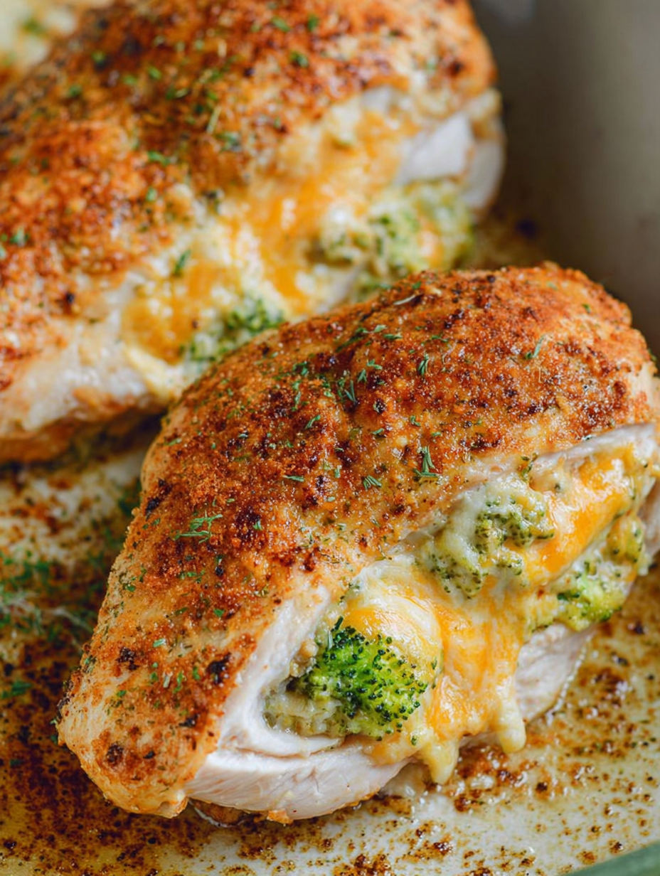 Broccoli Cheddar Stuffed Chicken