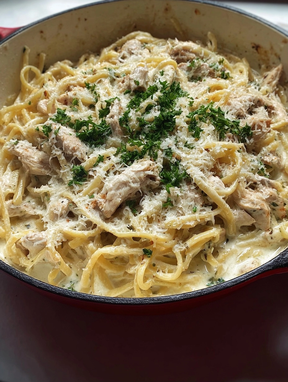Chicken Alfredo (Healthy Version)