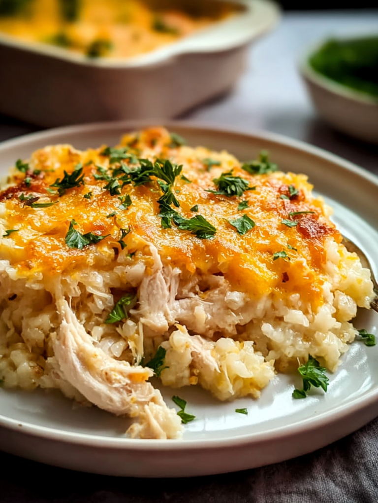 Chicken Cauliflower Rice Casserole
