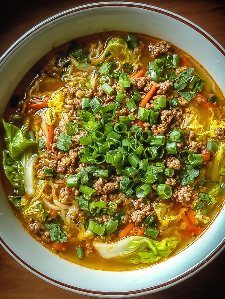 Cozy One-Pot Egg Roll Soup