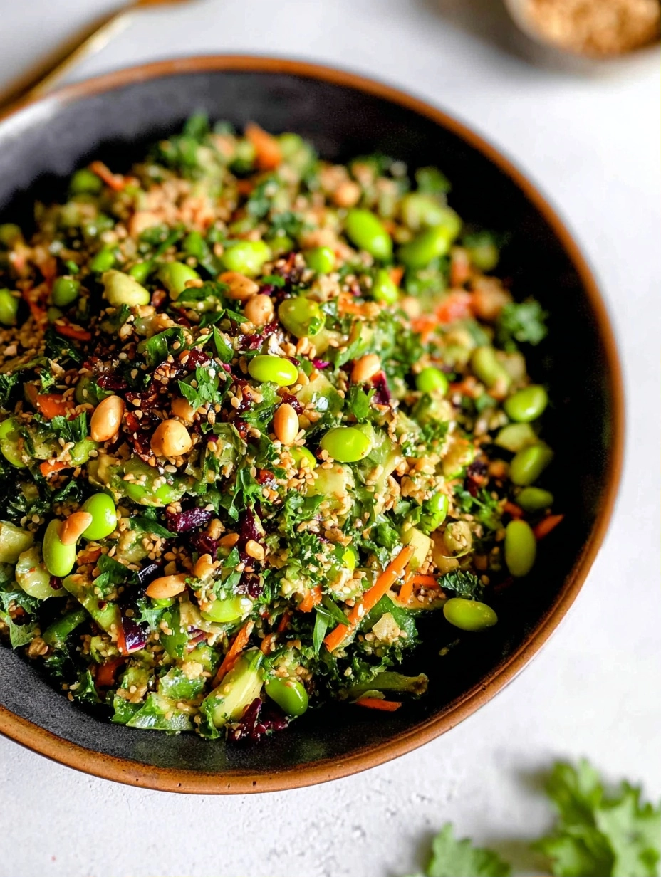 Edamame Peanut Crunch Salad