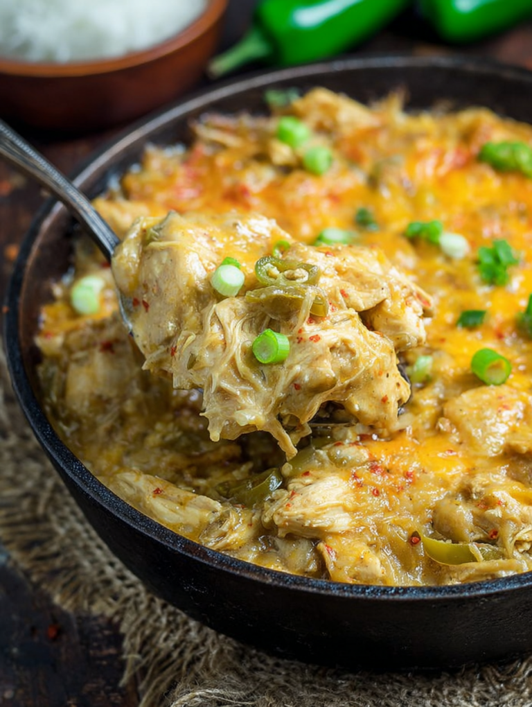 Green Chili Chicken (One Pan Recipe)