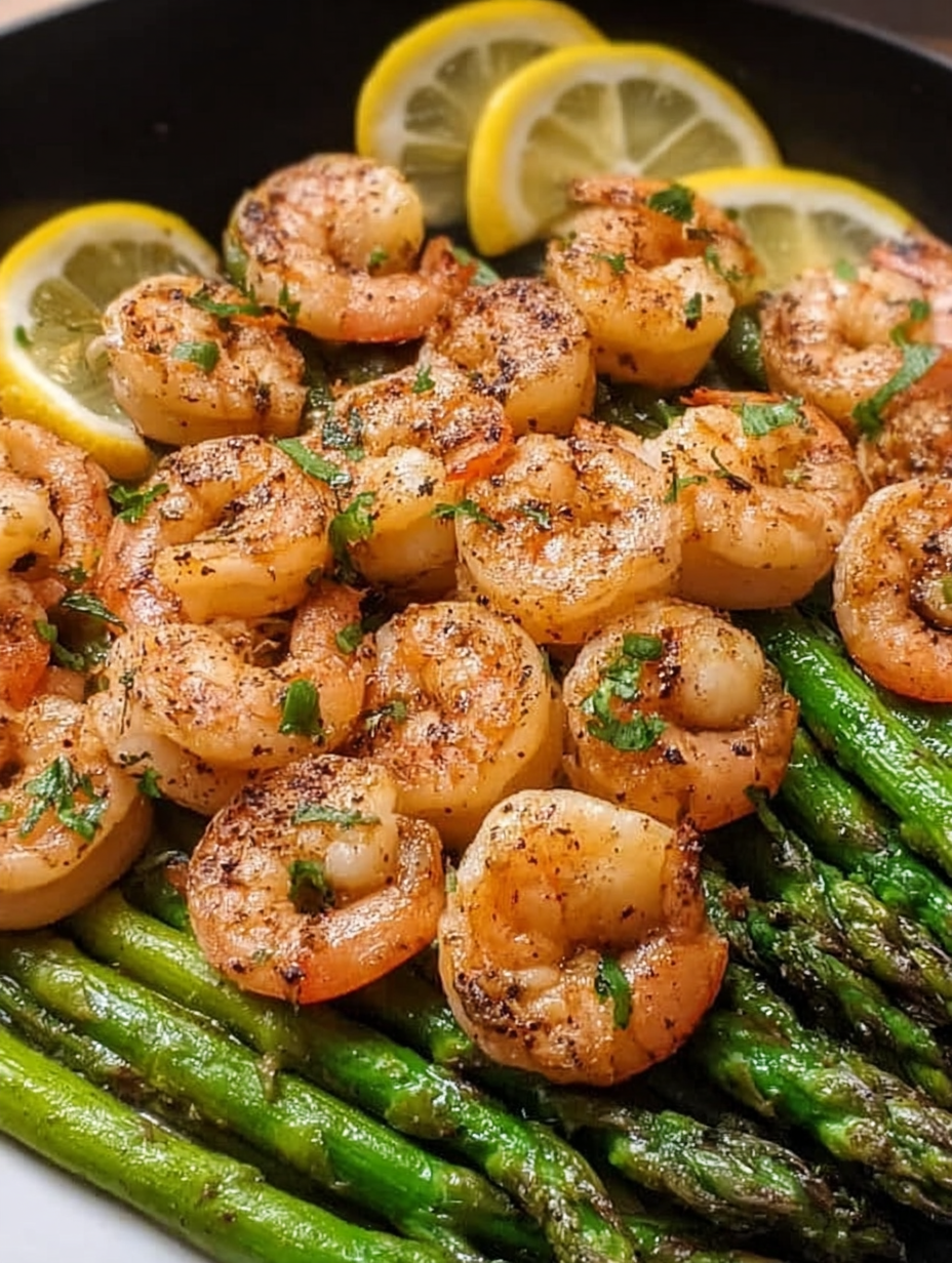 Lemon Garlic Shrimp and Asparagus (20-Minutes)