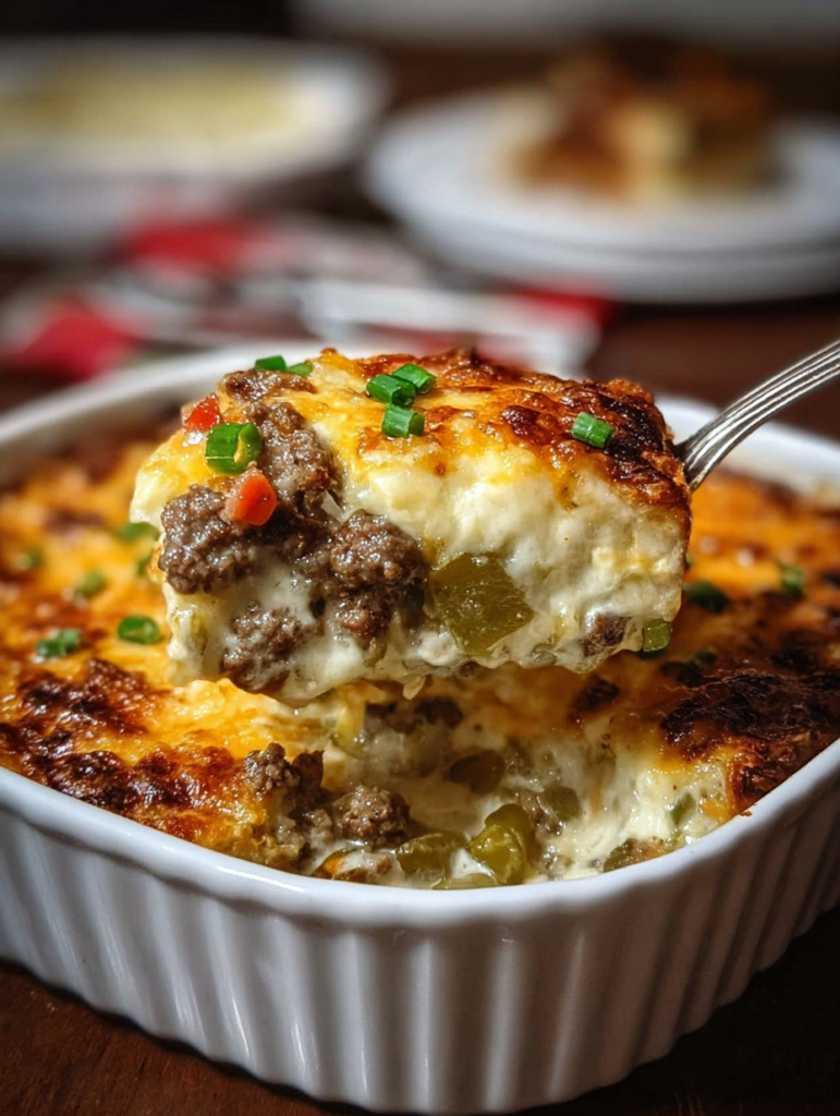 Philly Cheesesteak Casserole