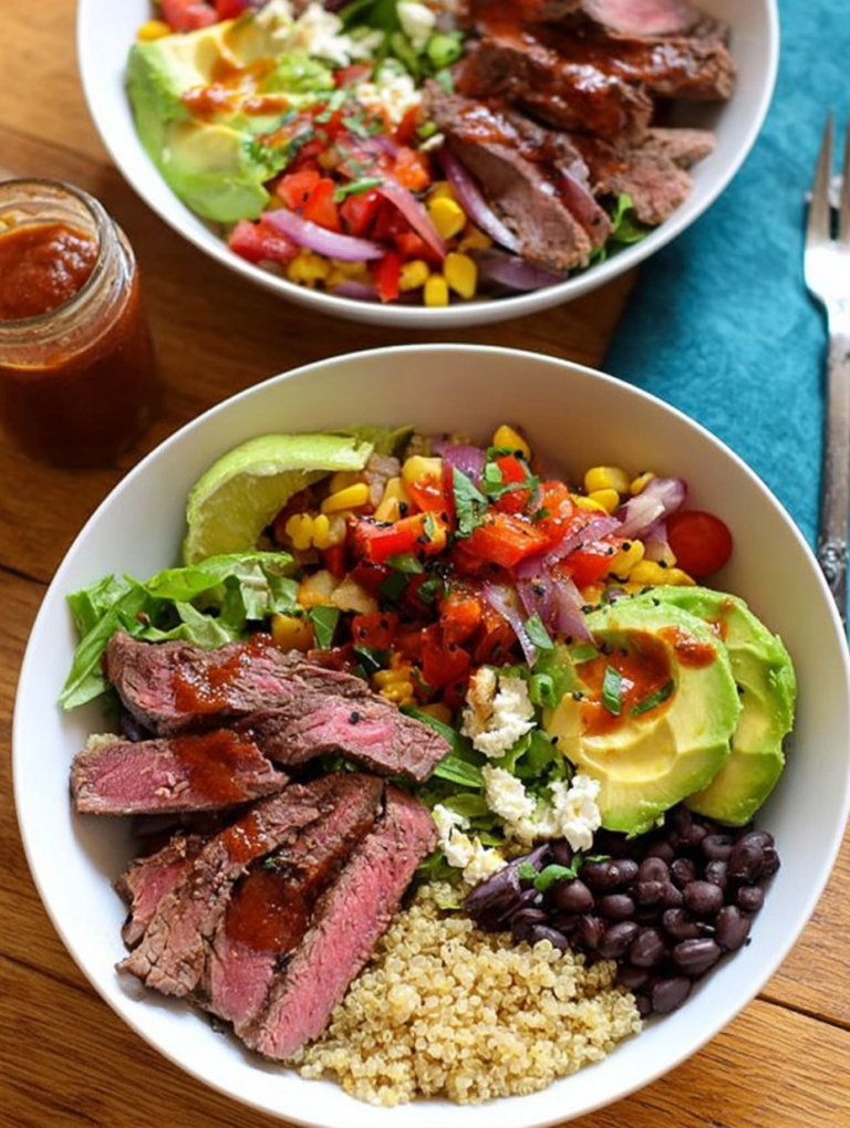 Steak Quinoa Burrito Bowl