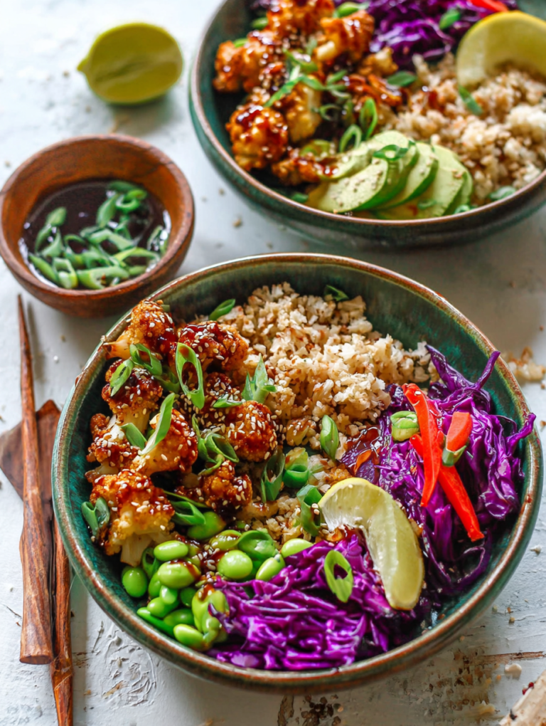 Teriyaki Cauliflower Power Bowls (Gluten Free)