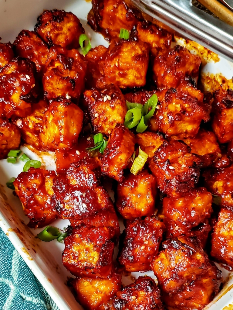 BBQ Tofu (oven & air fryer)