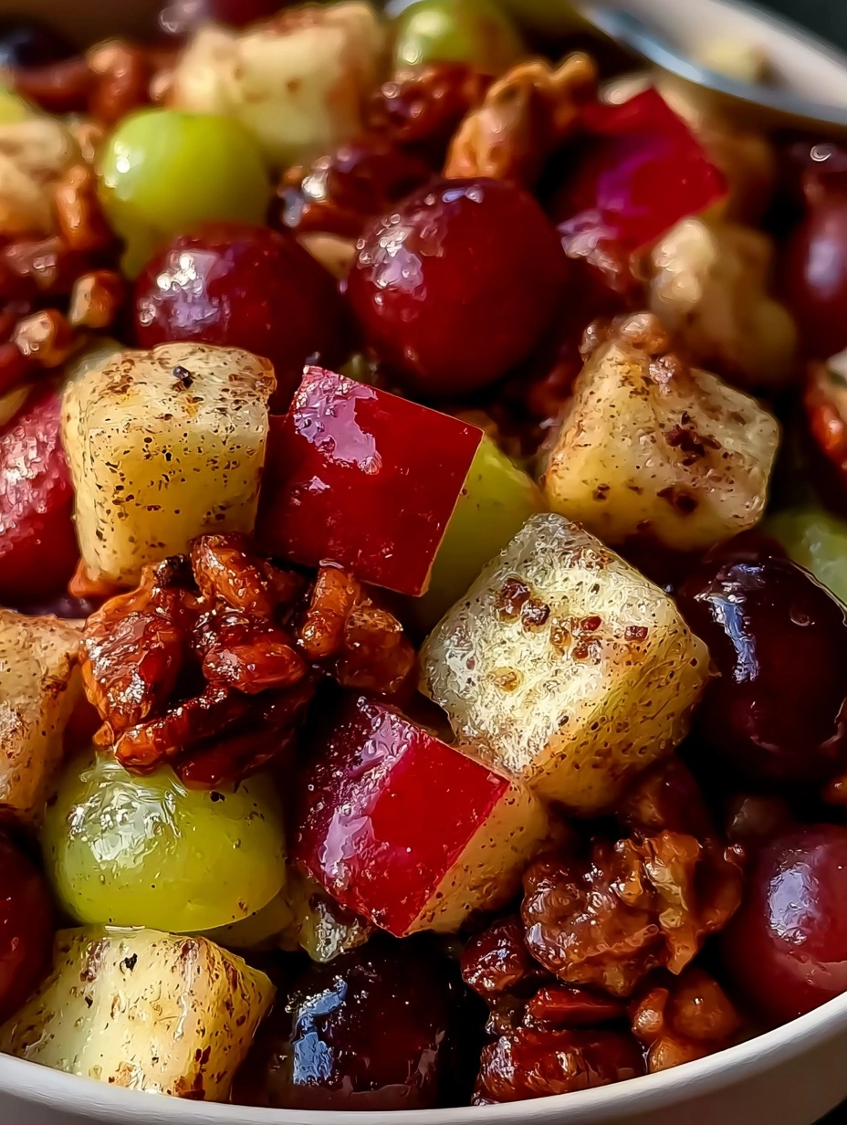 Cinnamon Apple Grape Salad