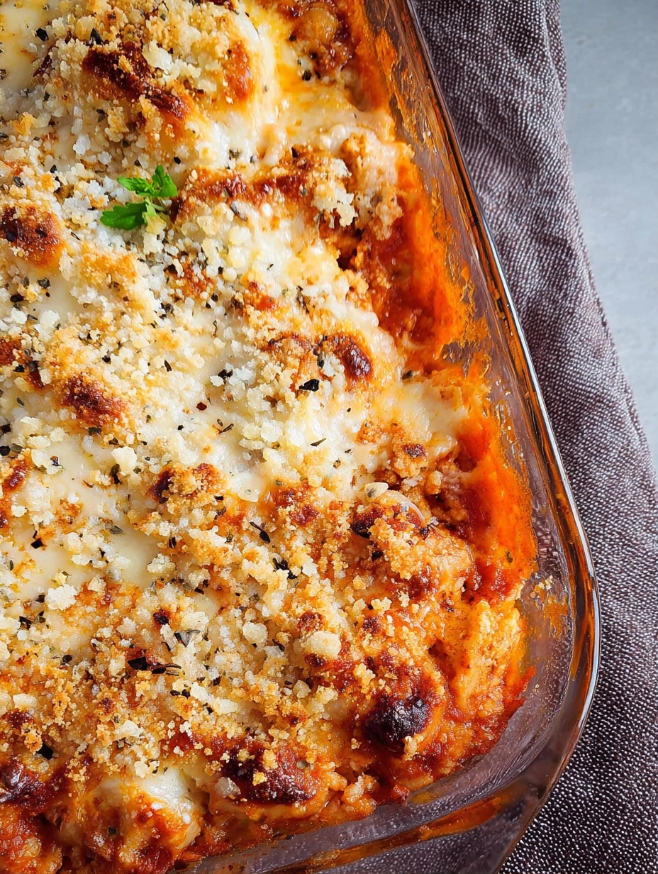 Keto Chicken Parmesan Casserole