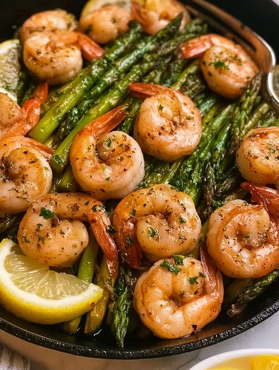 Lemon Garlic Shrimp and Asparagus (20-Minutes)