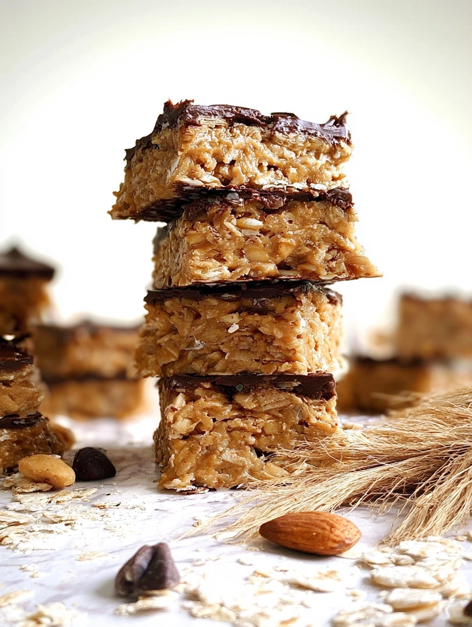No-Bake Peanut Butter Oatmeal Bars