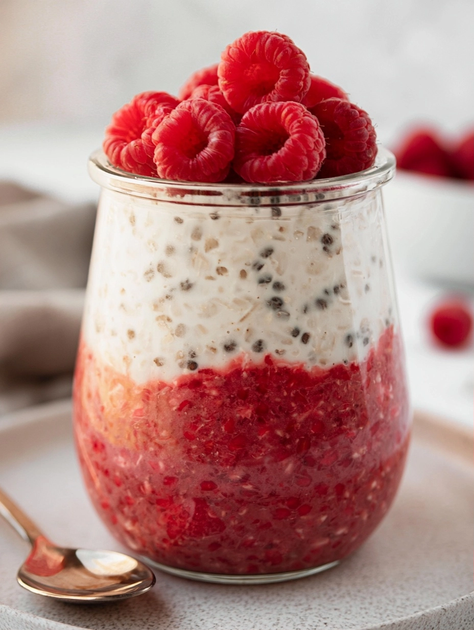 Raspberry Overnight Oats