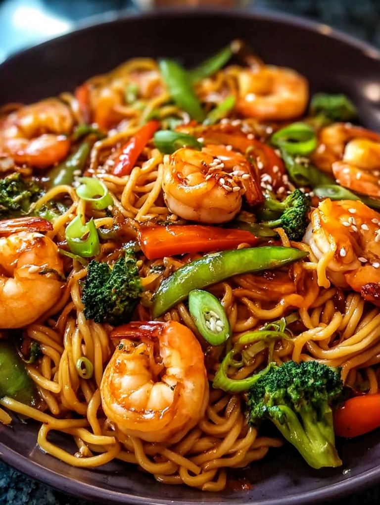 Shrimp Stir Fry with Noodles (25-Minutes)